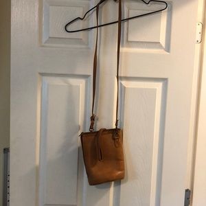 Leather side purse